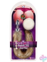 Small tapered aluminum alloy magnetic tail plug kit with fox tail, bunny tail, and rainbow gem by Cloud 9
