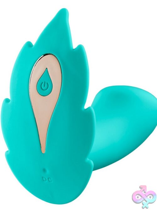 Cloud 9 Panty Leaf Vibe With Remote Control – Teal - Image 3