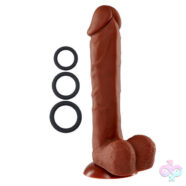 Cloud 9 Novelties Sex Toys - 9" Silicone Pro Odorless Dong - Brown