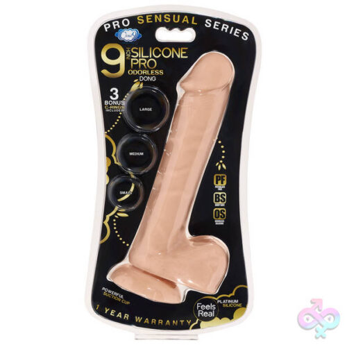 Cloud 9 Novelties Sex Toys - 9" Silicone Pro Odorless Dong - Flesh
