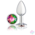 Cloud 9 Novelties Sex Toys - Cloud 9 Novelties Gems Silver Chromed Anal Plug - Medium