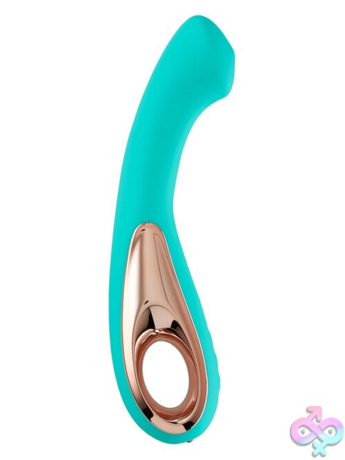 Cloud 9 Pro Sensual Roller Ball G Vibrator – Teal - Image 2