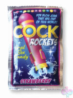 Strawberry cock rockets oral sex candy novelty toy by Little Genie — Discreet Toys