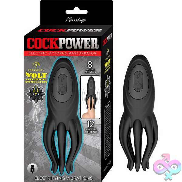 Discreet-Toys-Cockpower-Electric-Octopus-Masturbator-Black-Nw3332 Cockpower Electric Octopus Masturbator - Black - Image 1