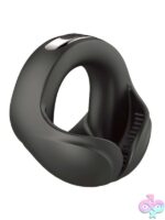 Cockpower Scrotum Hugger Vibrating Cock Ring – Black - Image 2