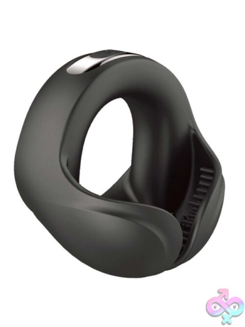 Cockpower Scrotum Hugger Vibrating Cock Ring – Black - Image 2