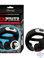 Cockpower Scrotum Hugger vibrating cock ring in black silicone and ABS plastic by Nasstoys