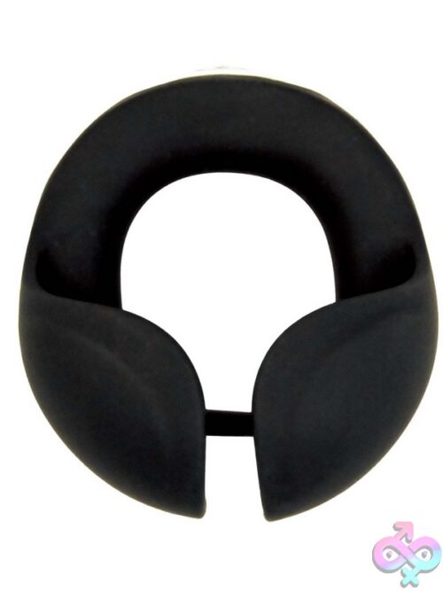 Cockpower Scrotum Hugger Vibrating Cock Ring – Black - Image 3