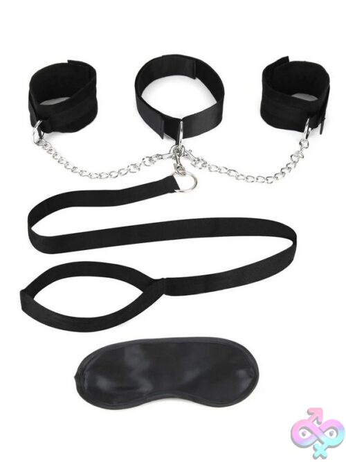 Collar, Cuffs &Amp; Leash Set With Removable Cuffs - Image 2