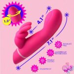 Come Hither Silicone Rabbit Vibrator - Pink - Image 4