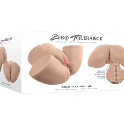 Life-size thrusting stroker in beige phthalate-free TPR by Zero Tolerance Toys