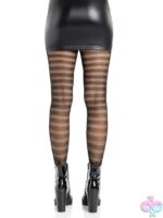 Cosima Striped Net Tights - Image 2