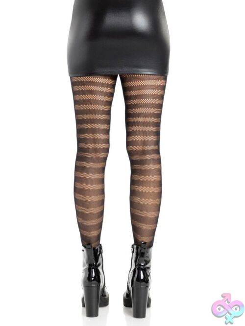 Cosima Striped Net Tights - Image 2