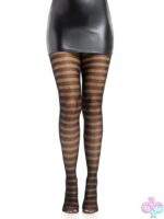 Cosima Striped Net Tights - Image 3