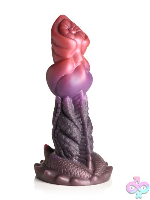 Creature Cocks Deep Diver Silicone Dildo – Jade Green &Amp; Purple - Image 2