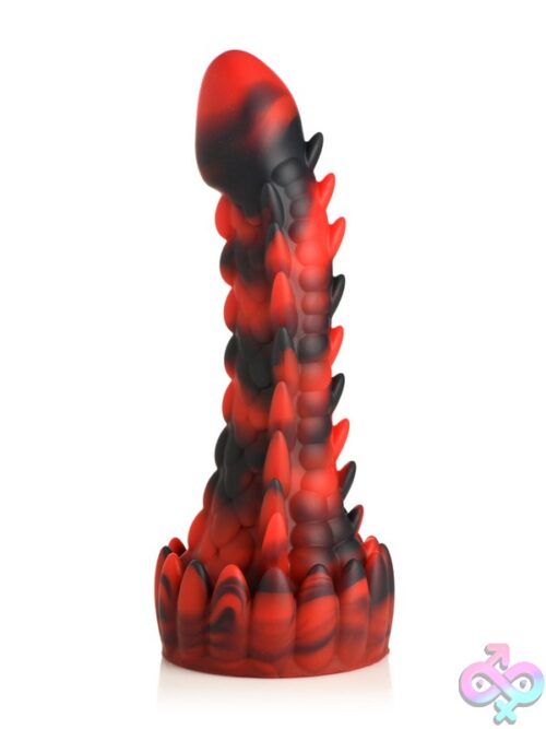 Creature Cocks Demon Rising Scaly Dragon Silicone Dildo – Red - Image 2