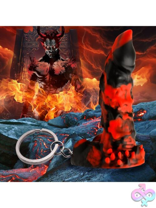 Fire Demon Keychain - Red/Black - Image 6
