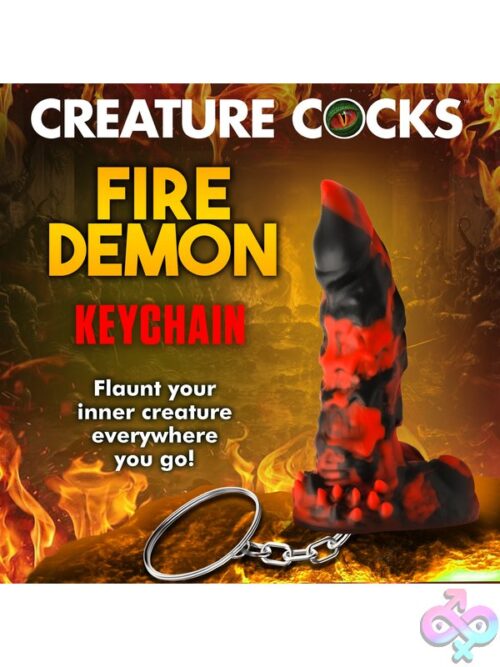 Fire Demon Keychain - Red/Black - Image 7