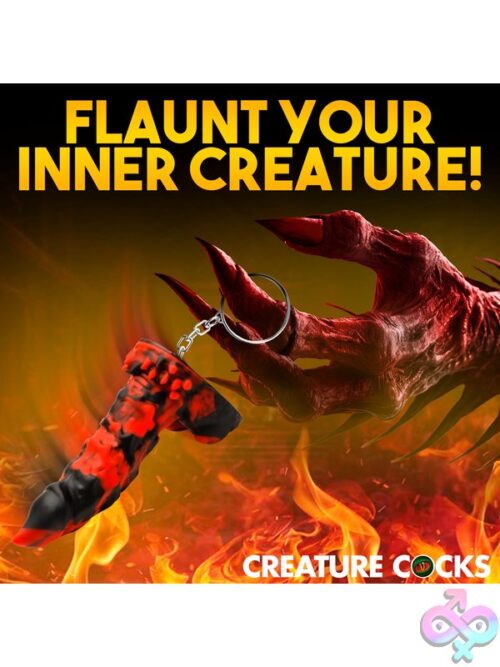 Fire Demon Keychain - Red/Black - Image 8