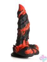 Fire Demon Monster Silicone Dildo – Black - Image 2