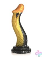 Creature Cocks Golden Snake Silicone Dildo – Gold - Image 2