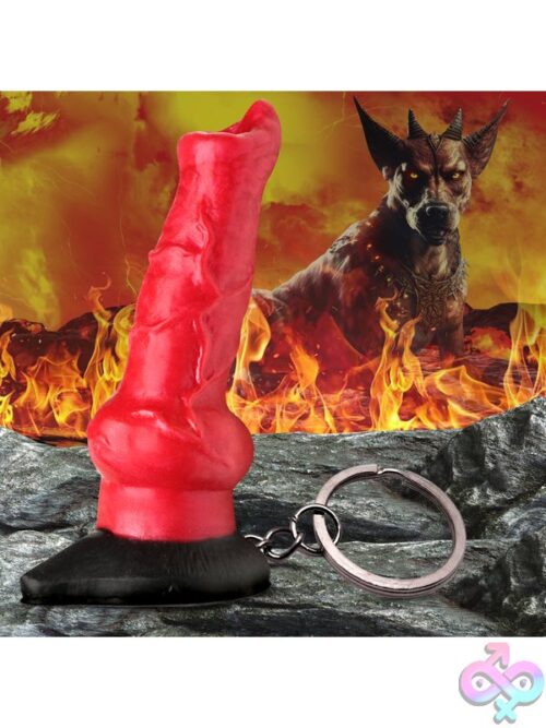 Hell Hound Keychain - Red - Image 6