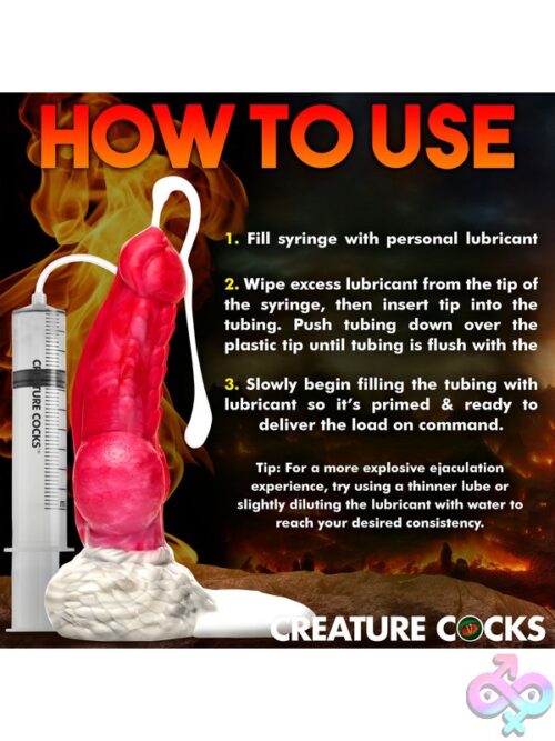 Creature Cocks Resurrector Phoenix Squirting Silicone Dildo - Image 11