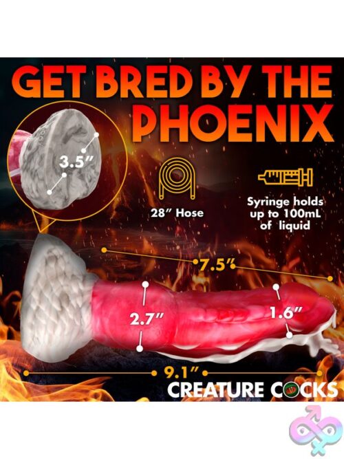 Creature Cocks Resurrector Phoenix Squirting Silicone Dildo - Image 7