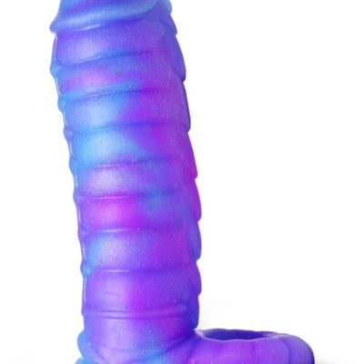 Purple Textured Penis Enhancer — Creature Cocks Sea Stallion by XR Brands
