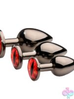 Creature Cocks Sinister Red Eyes Metal Butt Plug Set - Image 3