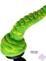 silicone wand attachment Creature Cocks Tenta Head by XR Brands green