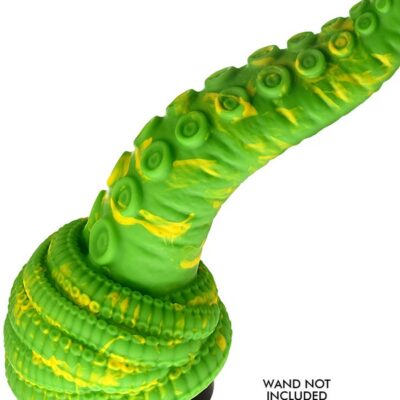 silicone wand attachment Creature Cocks Tenta Head by XR Brands green