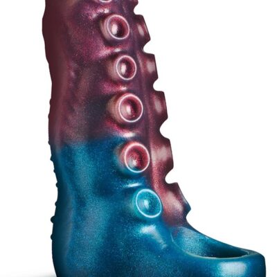 tentacle penis sleeve Creature Cocks Tentagirth Silicone Penis Enhancer by XR Brands in purple
