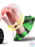 wearable panty vibrator harness Creature Cocks Tongue Twister by XR Brands pink silicone