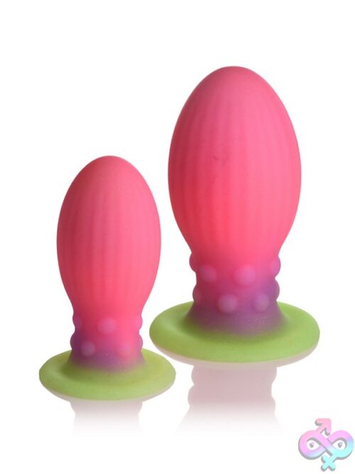 Creature Cocks Xl Xeno Egg Glow In The Dark Silicone Egg – Pink - Image 2