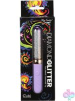 Cristal Diamond Glitter borosilicate glass massager in purple by Our Erotic Journey