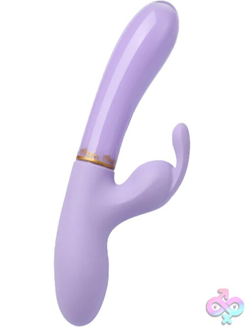 Cristal Heavenly Tickler Purple – Glass Rabbit Vibrator - Image 2