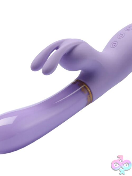 Cristal Heavenly Tickler Purple – Glass Rabbit Vibrator - Image 3