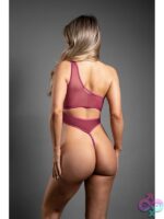 Crotchless Asymmetrical Zipper Teddy - Image 2
