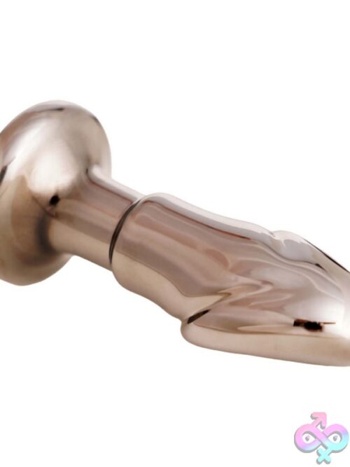 Black Opal Vibrating Glass Anal Plug - Image 3