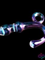 Crystal Orchid Pulse Glass & Silicone Vibrating Anal Toy - Image 2