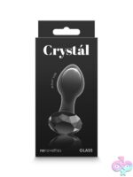 Crystal Gem black borosilicate glass anal plug by Ns Novelties