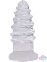 Anal Twist Plug Crystal Jellies 6 Inch by Doc Johnson