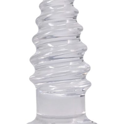 Twisted spiral anal plug Crystal Jellies Anal Twist 7 Inch by Doc Johnson