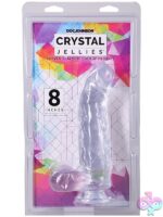 Crystal Jellies Curved Realistic Cock With Balls 8 Inch - Image 8