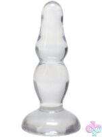 Tapered Beginner Anal Plug Crystal Jellies Novice Pop Plug 4 Inch by Doc Johnson