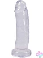 7 inch realistic dildo Crystal Jellies Realistic Cock by Doc Johnson in clear