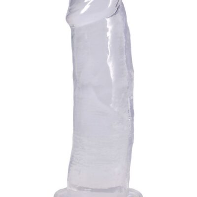 7 inch realistic dildo Crystal Jellies Realistic Cock by Doc Johnson in clear