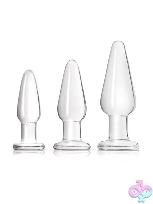 Crystal Tapered Glass Plug Kit – Clear - Image 2