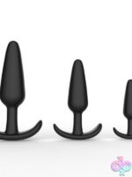 Curious Level Up Anal Trainers 3-Piece Silicone Anchor Set – Black - Image 2